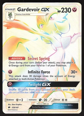 Gardevoir GX 159/147 Secret Rare Pokemon TCG SM Burning Shadows NM - Image 1 of 2