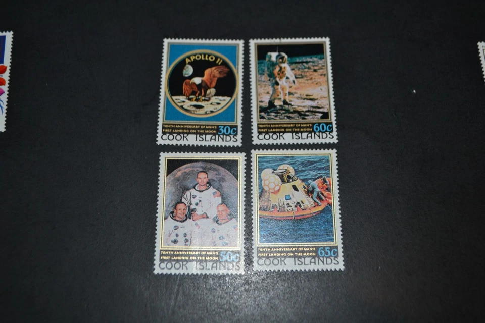 COOK ISLANDS SCOTT #532-535 APOLLO 11 MOON LANDING MNH SET OF 4 - Image 1 of 1