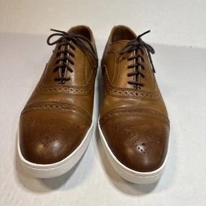 Allen Edmonds Strand Men's Oxford Dress Sneakers Walnut Brown 3866 Size 9 D - Picture 1 of 10