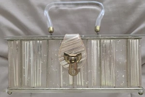 VTG 1950s Dorset Rex 5th Avenue Lucite/Plastic Handbag - Picture 1 of 6