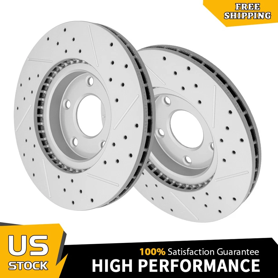 Rotor de freno delantero perforado y ranurado 297 mm para Mazda 6 CX-5 2014 2005 2006 2017 Foto 1 de 4