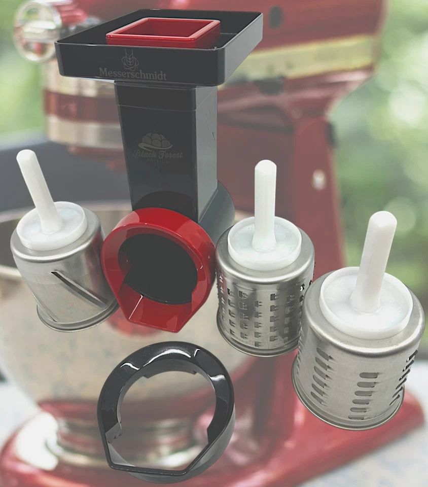 GEMÜSESCHNEIDER RAFFELVORSATZ KITCHENAID KÜCHENMASCHINE VEGETABLE SLICER BLACK - Bild 1 von 4