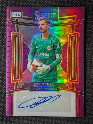 Kevin Trapp 2023-24 Panini Select FIFA Purple Prizm Auto #/49 Frankfurt - Image 1 of 2