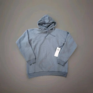 Alo Yoga Long Sleeve Triumph Hoodie Sweatshirt Steel Blue Sz XL NWT - Picture 1 of 2