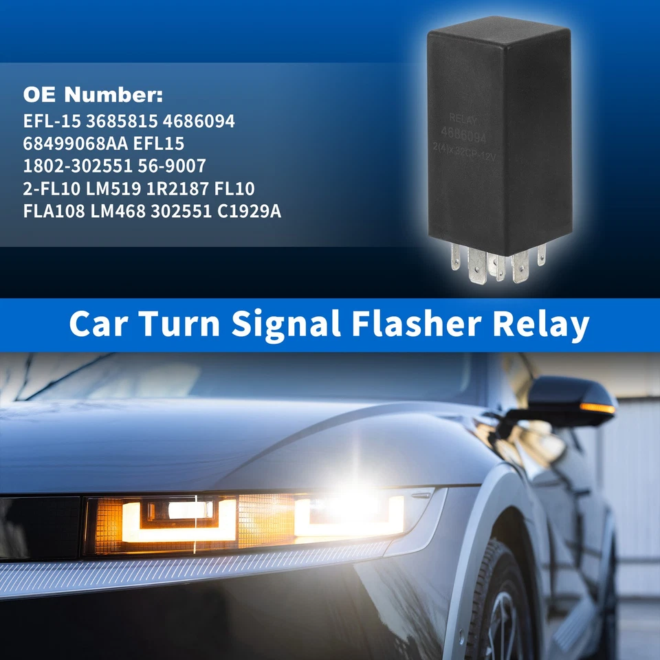 LED Turn Signal Flasher Relay for Jeep Grand Cherokee 1999-04 3685815 4686094 Foto 1 de 4
