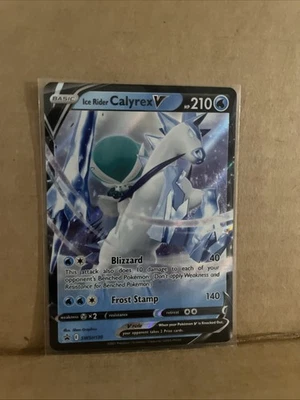 Ice Rider Calyrex V SWSH130 SWSH: Sword & Shield Promo Card Holo - Image 1 of 4