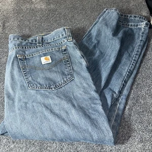 Carhartt Mens 32x32 Holter Relaxed Fit Blue Jeans # 101483-968 Free Shipping - Picture 1 of 8