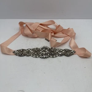 Strass Blumen Hochzeit Schärpe Kleid Kostüm Applikation Perlen Diamanten Kleid Motiv - Bild 1 von 8
