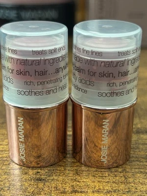Josie Maran Ultra Hidratante Multitarea Bálsamo Argán Color Barra Rosa Peonía 2PK Foto 1 de 3
