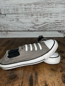 Converse Chuck Taylor Shoreline taglia 9 slip on donna grigio senza lacci - Foto 1 di 5