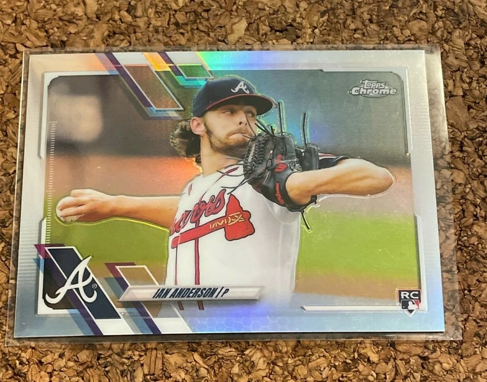 2021 Topps Chrome Refractor Ian Anderson #6 Rookie - Image 1 of 1