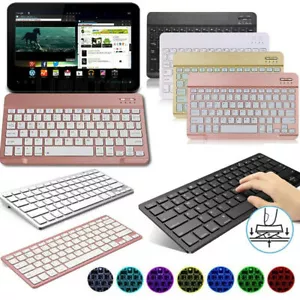 Slim Bluetooth Tastatur für Samsung Galaxy Tab S7 FE Plus S8+ 11" 12,4" Tablet - Bild 1 von 22