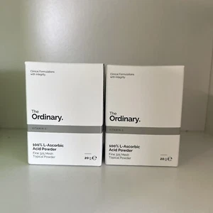 2 x The Ordinary 100% L-Ascorbic Acid Powder 20G each NIB - Picture 1 of 2