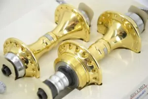 NOS NIB Campagnolo C-Record Hubs 24K GOLD C-35 - Picture 1 of 1