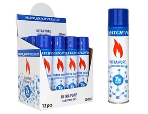 12 x 300ml Premium Feuerzeuggas Nachfüllgas Feuerzeug Butangas (6,94 EUR/l) - Bild 1 von 1