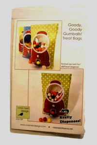 Goody, Goody Gumballs! Treat Bags Pattern & Vinyl Sew Your Own Party Bags NEW - Picture 1 of 2
