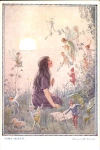 ART NOUVEAU, Fairy Secrets, Margaret W. Tarrant; Beautiful Ethereal; Pristine - Picture 1 of 2