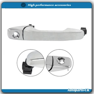 Manija de puerta exterior delantera con orificio para llave para Ford Explorer 2011-2017 cromada izquierda - Imagen 1 de 13