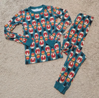 Рождественский пижамный набор Hanna Andersson размер 150 детский размер 12 щелкунчик игрушка солдатик - Изображение 1 из 4