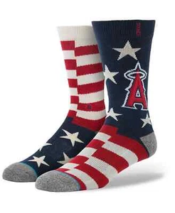 STANCE - LOS ANGELES ANGELS MLB Classic Brigade LAA2 Navy Crew Socks Mens Large - Picture 1 of 1