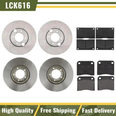 For 1986-1991 Jaguar XJS Front Rear R-Line Brake Rotors & Metallic Brake Pads - Image 1 of 4