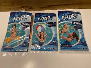 2 Arm Floats H2O GO Inflatable Swim Armbands Floaties Pool Kids + 16” Beach Ball - Picture 1 of 6