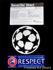 Official Champions League Starball + Respect Football Patch/Badge