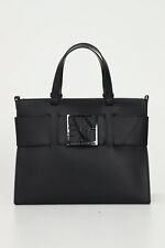 ARMANI EXCHANGE Borse Donna Nero TRACOLLA Borsa da donna nera tote con placca lo