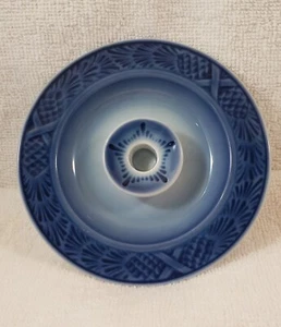 Royal Copenhagen Blue Candlestick Holder Single Mini Taper, Denmark 4.25" D - Picture 1 of 5