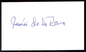Jesus de la Rosa signed 3x5 card- (1975 Houston Astros) INPERSON w/COA - Picture 1 of 1