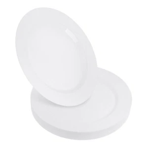 Wedding Party Plastic Plates Round White Dinner Tableware 20 Pack 10" or 7.5" - Picture 1 of 15