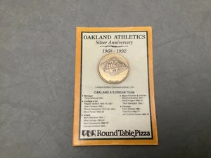 1992 Oakland Athletics Silver Anniversary Commemorative Coin-NEW/UNUSED - Picture 1 of 2