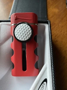 Vector CADDIE Golf Cigar Single Jet Lighter - Red - New - Imagen 1 de 8