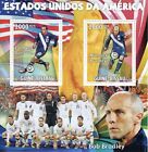 Guinea-Bissau Football Stamps 2010 MNH World Cup USA Donovan Soccer 2v M/S