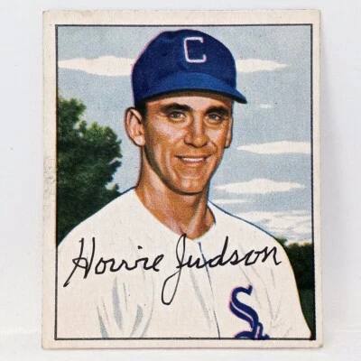 1950 Bowman #185 Howie Judson Signed Autographed Rookie Card RC - Image 1 of 3