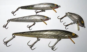 Vintage Silver Gold Minnow Fishing Lure Lot (5.5 inch) and More - Picture 1 of 9