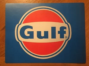 Tin Sign Vintage Gulf Gas Station Motor Oil - Picture 1 of 1