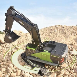 HUINA 1/14 1593 2.4G 22CH Radio Control Excavator 593RTR RC Digger Battery Sound - Picture 1 of 8