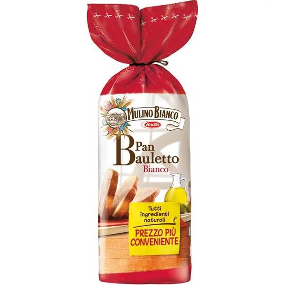 1 x PAN BAULETTO BIANCO CLASSICO MULINO BIANCO PANE A FETTE SALUTE 400 GR SANO