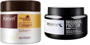 Karseell Hair Collagen 500ML Mask And Delofil Hair Mask (RRP 44.99) - Picture 1 of 1