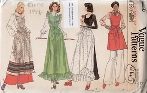 1974 Vintage VOGUE Sewing Pattern Bust 34-36in Apron Medium (2145) Vogue 9050 - Picture 1 of 3