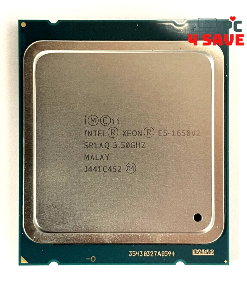 Intel Xeon E5-1650 V2 3.5GHz 6-core 12MB LGA2011 Server CPU Processor SR1AQ 130W - Image 1 of 1