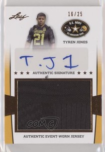 2013 Leaf US Army All-American Bowl Jersey Bronze /25 Tyren Jones #JA-TJ1 Auto