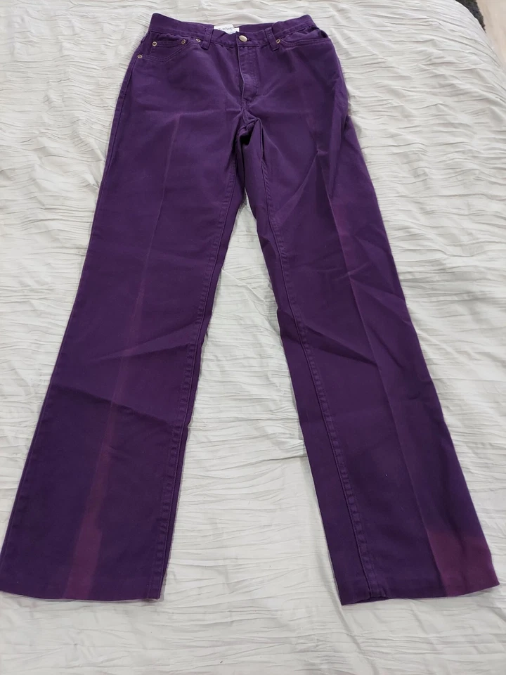 Pantalones de mezclilla morados para mujer Chadwicks talla 4 altos Foto 1 de 4