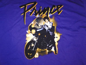 Prince T Shirt Medium 38 40 Mens Purple Motorcycle - Picture 1 of 4