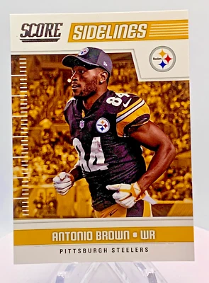 2018 Score - Sidelines Antonio Brown #8 - Image 1 of 2