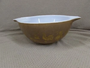 American Brown Pyrex Cenicienta Federal Eagle 1 1/2 cuarto de galón cuenco años 60 - Imagen 1 de 12