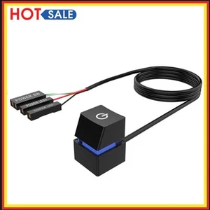2 m LED-Licht-Desktop-Computer-Motherboard-externer Schalter-Knopf-Verlängerungs - Bild 1 von 7