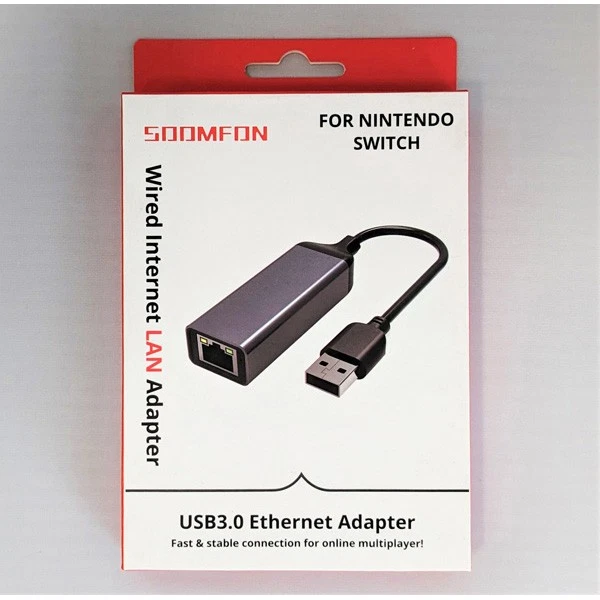 Nintendo Switch Lan Adapter 3.0 USB Ethernet [Soomfon] - Image 1 of 1