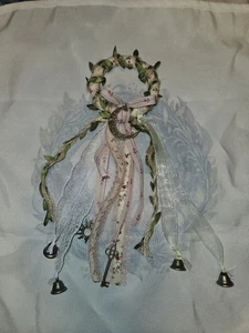 Campanas de bruja rosa hechas a mano para manija de puerta - Imagen 1 de 6